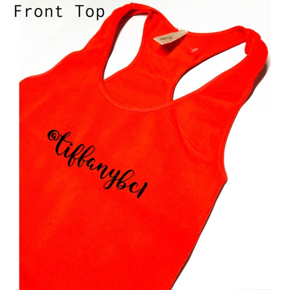 Red Racerback Tank Top Mini Dress - Picture 3 of 8